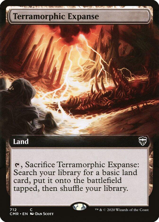 Terramorphic Expanse (Extended Art) 712 card from Commander Legends