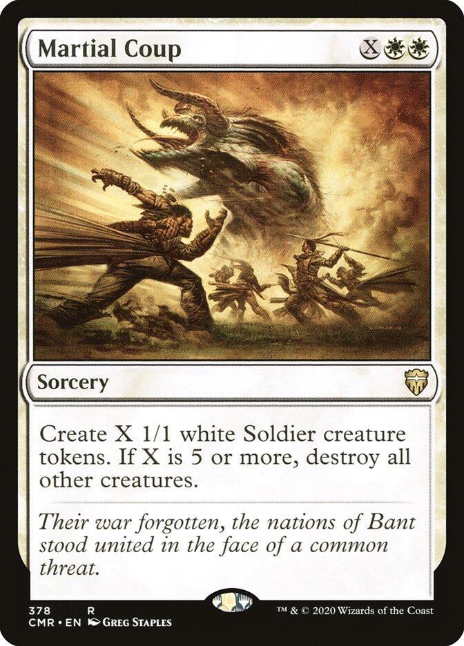 Martial Coup 378 card from Commander Legends
