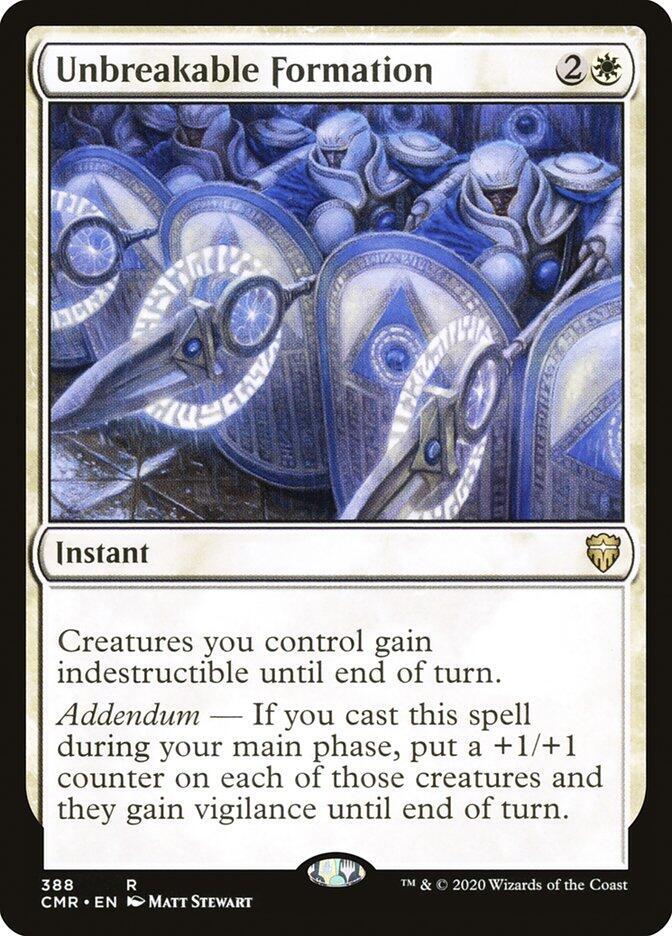 Unbreakable Formation 388 card from Commander Legends