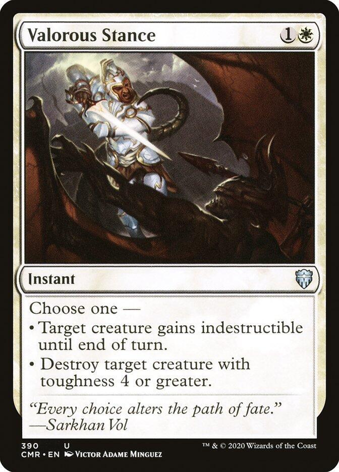 Valorous Stance 390 card from Commander Legends