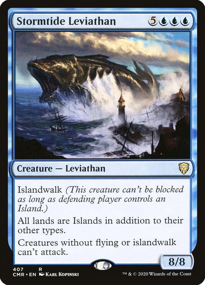 Stormtide Leviathan 407 card from Commander Legends