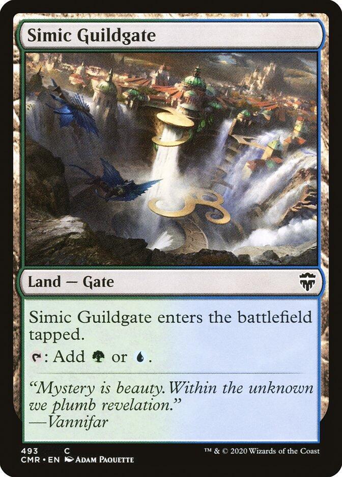 Simic Guildgate 493 card from Commander Legends