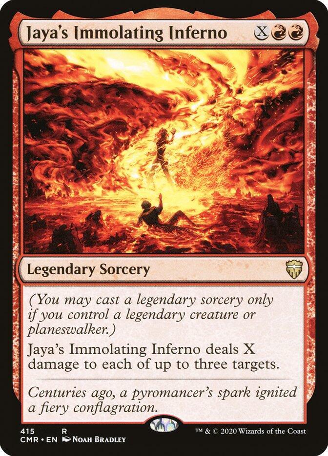 Jaya's Immolating Inferno 415 card from Commander Legends
