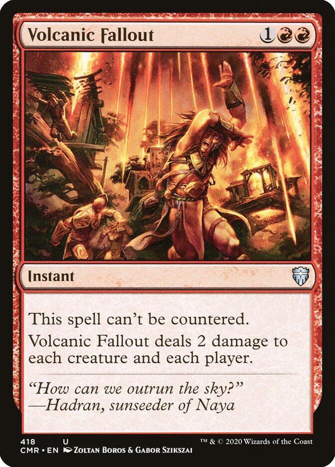 Volcanic Fallout 418 card from Commander Legends