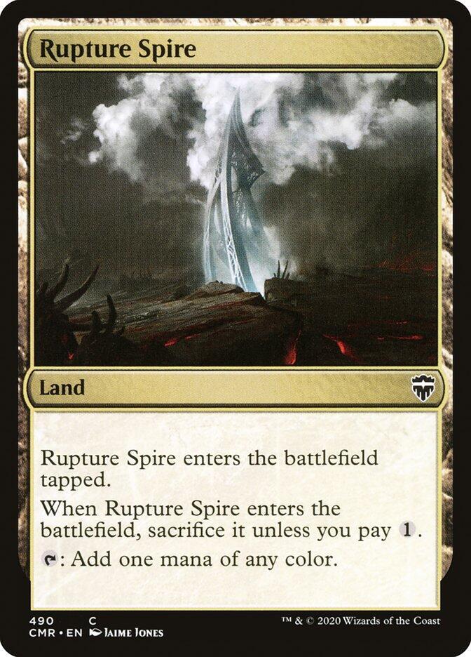 Rupture Spire 490 card from Commander Legends