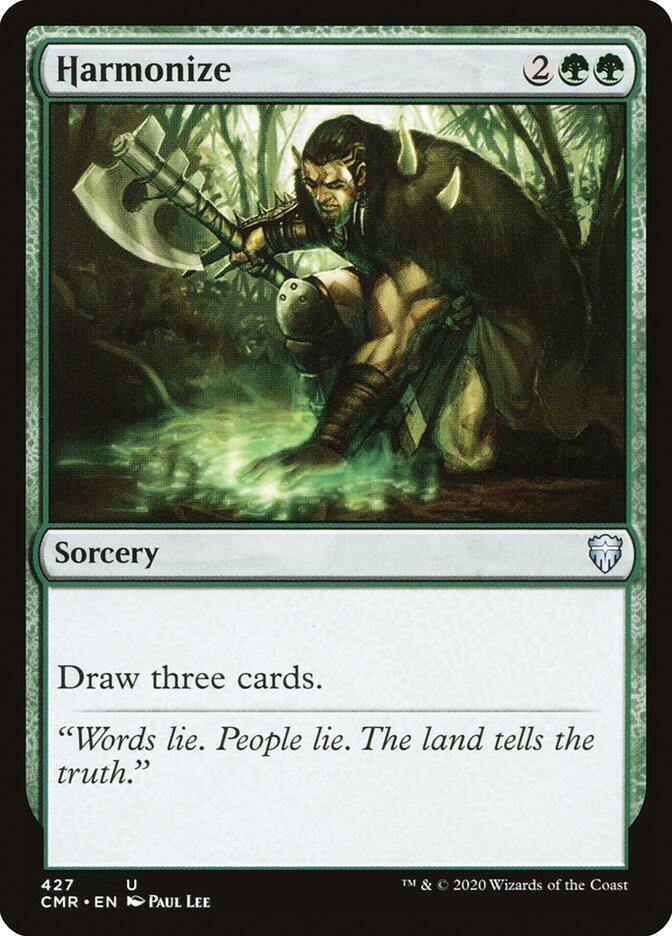 Harmonize 427 card from Commander Legends