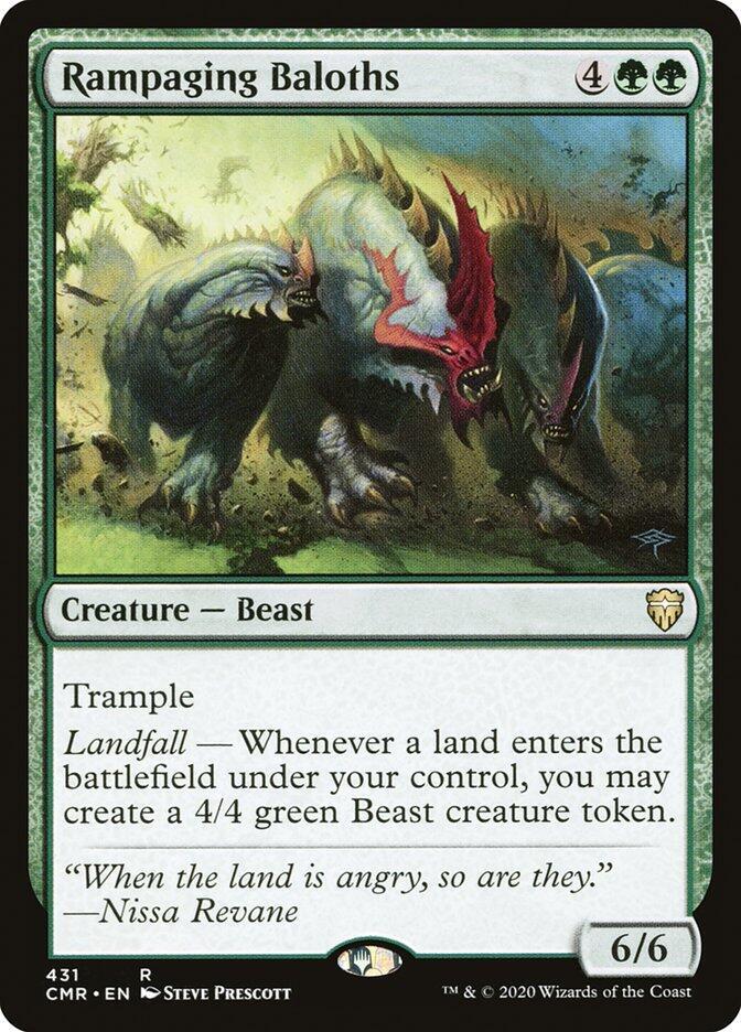 Rampaging Baloths 431 card from Commander Legends