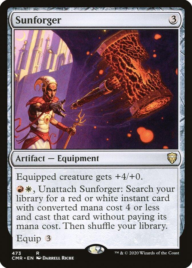 Sunforger 473 card from Commander Legends
