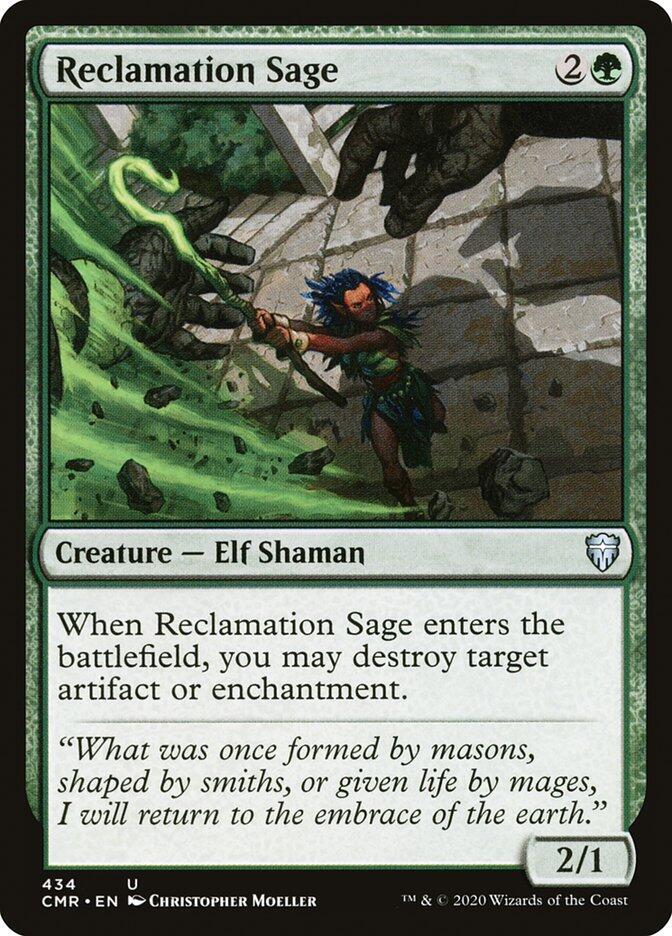 Reclamation Sage 434 card from Commander Legends