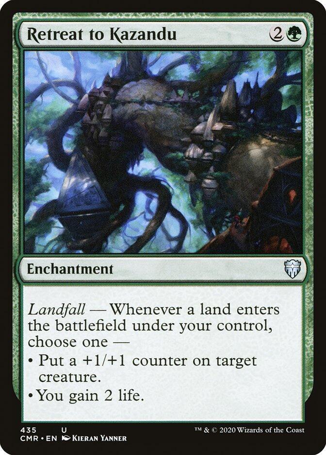 Retreat to Kazandu 435 card from Commander Legends