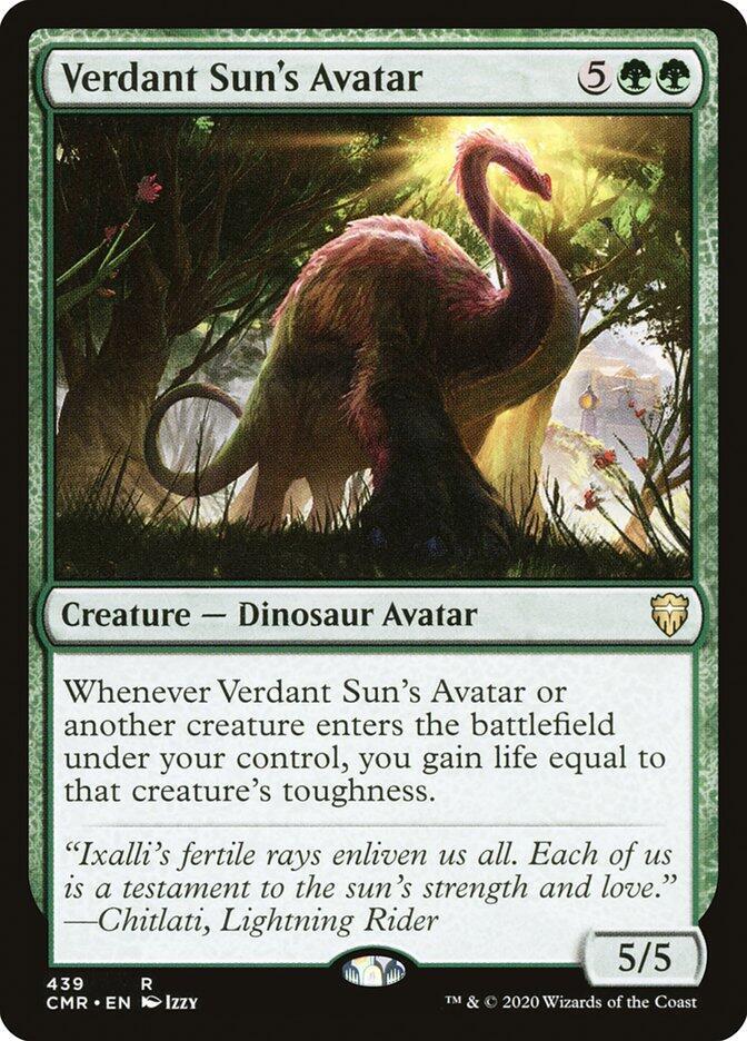Verdant Sun's Avatar 439 card from Commander Legends
