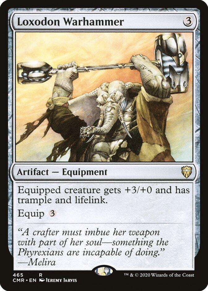 Loxodon Warhammer 465 card from Commander Legends