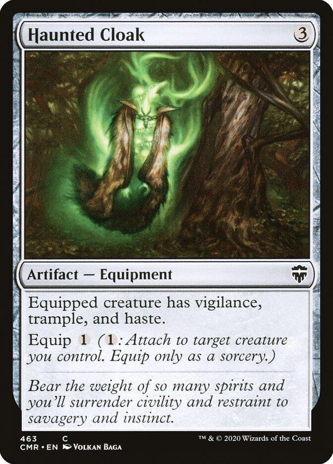 Haunted Cloak 463 card from Commander Legends