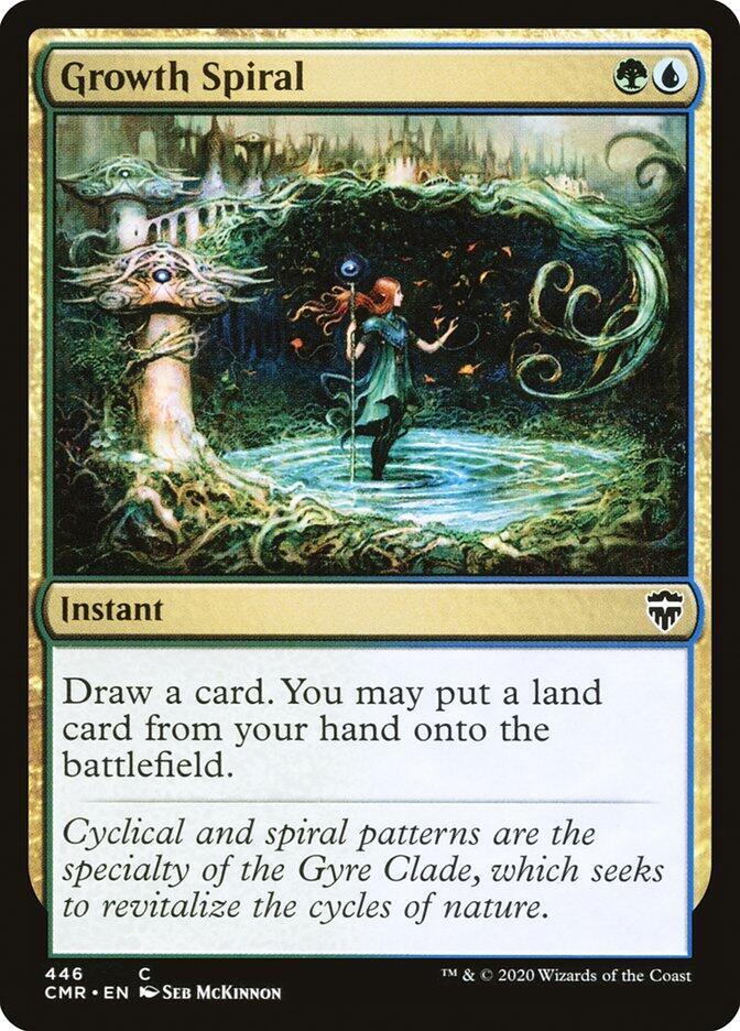 Growth Spiral 446 card from Commander Legends