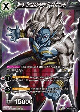 Mira, Dimensional Superpower EX15-05 card from Expansion Deck Box Set 15: Battle Enhanced