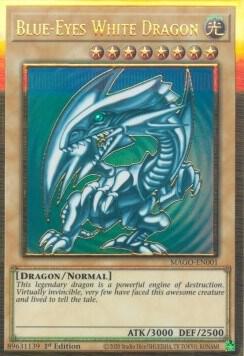 Blue-Eyes White Dragon MAGO-EN001 card from Maximum Gold