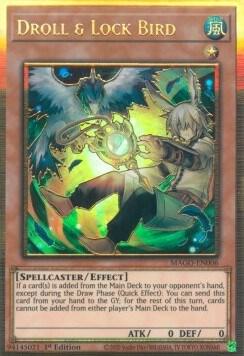 Droll & Lock Bird MAGO-EN006 card from Maximum Gold