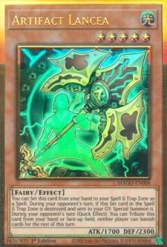 Artifact Lancea MAGO-EN008 card from Maximum Gold