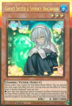 Ghost Sister & Spooky Dogwood MAGO-EN013 card from Maximum Gold