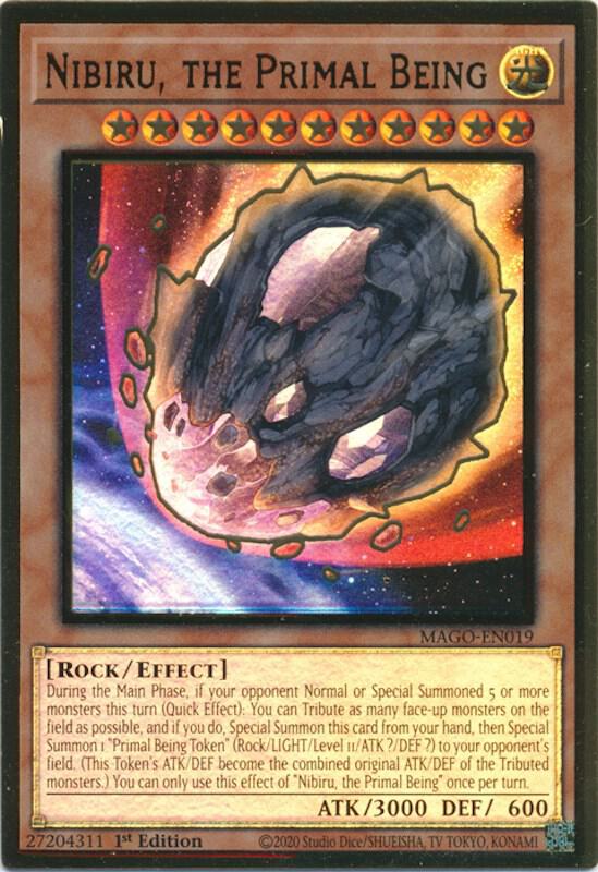 Nibiru, the Primal Being MAGO-EN019 card from Maximum Gold