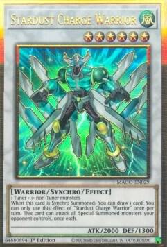 Stardust Charge Warrior MAGO-EN029 card from Maximum Gold