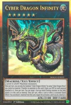 Cyber Dragon Infinity (Alternate Art) MAGO-EN033 card from Maximum Gold