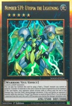 Number S39: Utopia the Lightning MAGO-EN034 card from Maximum Gold