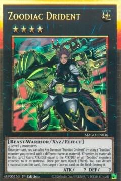 Zoodiac Drident MAGO-EN036 card from Maximum Gold
