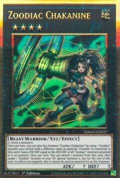 Zoodiac Chakanine MAGO-EN037 card from Maximum Gold