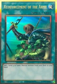 Reinforcement of the Army MAGO-EN046 card from Maximum Gold