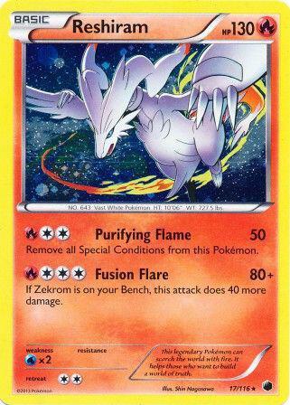 Reshiram - 17/116 (Cosmos Holo) 017/116 card from Miscellaneous Cards & Products