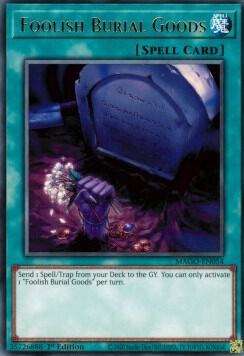 Foolish Burial Goods MAGO-EN054 card from Maximum Gold