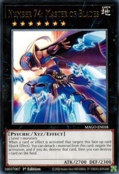 Number 74: Master of Blades MAGO-EN058 card from Maximum Gold