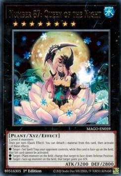 Number 87: Queen of the Night MAGO-EN059 card from Maximum Gold