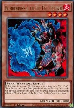Brotherhood of the Fire Fist - Buffalo MAGO-EN071 card from Maximum Gold