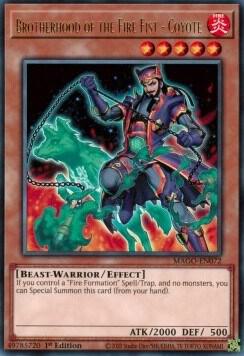 Brotherhood of the Fire Fist - Coyote MAGO-EN072 card from Maximum Gold