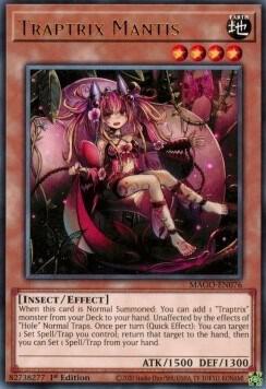 Traptrix Mantis MAGO-EN076 card from Maximum Gold