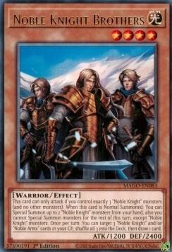 Noble Knight Brothers MAGO-EN083 card from Maximum Gold