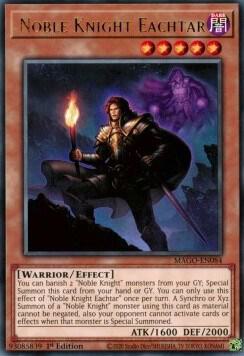 Noble Knight Eachtar MAGO-EN084 card from Maximum Gold