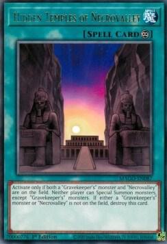 Hidden Temples of Necrovalley MAGO-EN087 card from Maximum Gold