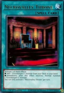 Necrovalley Throne MAGO-EN088 card from Maximum Gold