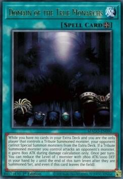 Domain of the True Monarchs MAGO-EN090 card from Maximum Gold