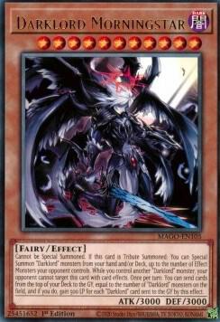 Darklord Morningstar MAGO-EN105 card from Maximum Gold