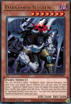 Darklord Nasten MAGO-EN107 card from Maximum Gold