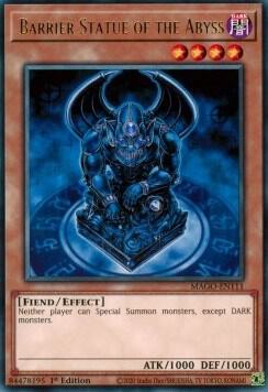 Barrier Statue of the Abyss MAGO-EN111 card from Maximum Gold