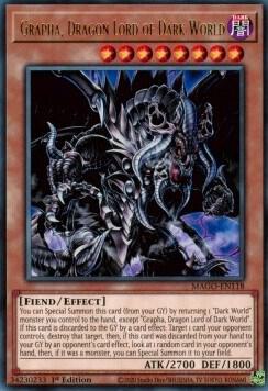 Grapha, Dragon Lord of Dark World MAGO-EN118 card from Maximum Gold