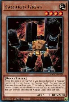 Gogogo Gigas MAGO-EN121 card from Maximum Gold