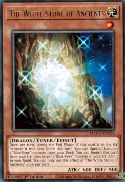 The White Stone of Ancients MAGO-EN125 card from Maximum Gold