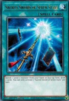 Sacred Sword of Seven Stars MAGO-EN150 card from Maximum Gold