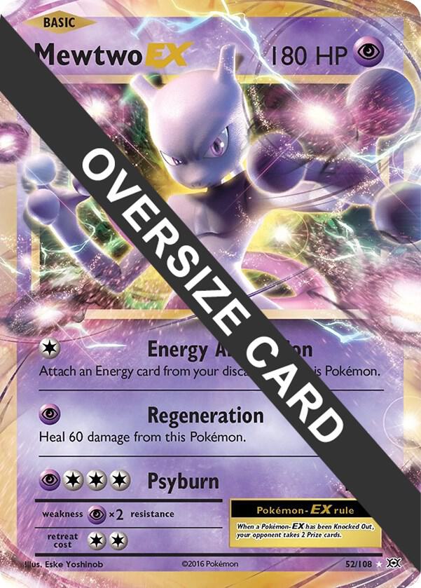 Mewtwo EX - 52/108 052/108 card from Jumbo Cards